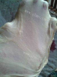 自制蜜红豆面包做法图解5)