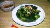 家常菜蒜末拌黄瓜