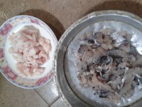 美味菜花豆腐鱼滑汤做法图解2)