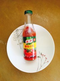 自制番茄火腿年糕汤做法图解2)