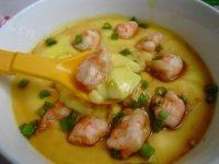 色味俱佳的虾仁蒸蛋