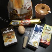 自制可可双色吐司做法图解1)