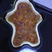 美味的花样烤肉披萨做法图解8)