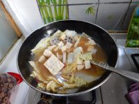 诱人的白菜炖冻豆腐做法图解11)