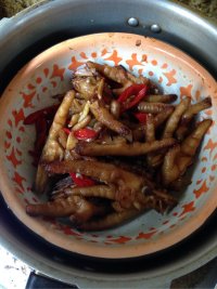 美味的香辣鸡爪
