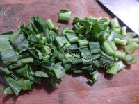 美味的油菜蕻鸡蛋煮汤圆做法图解9)