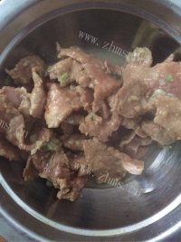 家常菜香菇山药炒肉片做法图解6)