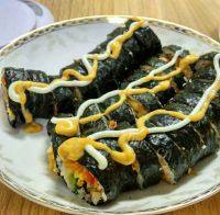 自制韩式紫菜包饭做法图解10)