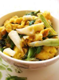 家常菜大蒜炒鸡蛋
