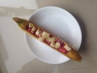 自制香蕉船水果沙拉做法图解9)