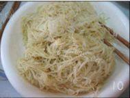 美食肉丝炒面做法图解6)