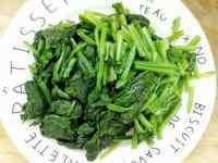 菠菜炒粉丝做法图解3)