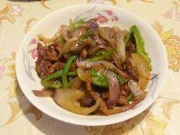 家常菜青椒牛肉