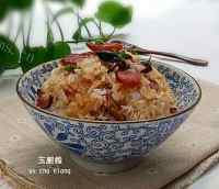 色香味俱全的腊肠饭