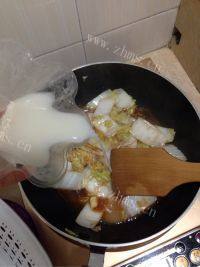 家常菜醋溜白菜做法图解4)