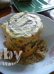 自制葱香火腿肉松蛋卷
