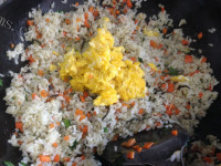 飘香榄菜蛋炒饭做法图解10)