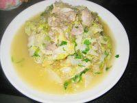 家常菜羊肉炖白菜