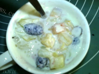 甜甜的亚麻籽油酸奶水果捞的做法图解七