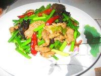 「DIY美食」蒜苔炒肉