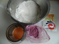 颜值高三色蔬菜花卷做法图解1)