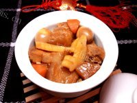 冬笋炖肉做法图解6)