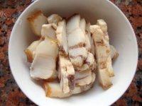 家常菜腊肉炒菜心做法图解3)