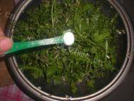 自己做的荠菜猪肉水饺做法图解3)