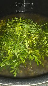 让人怀念的臭草绿豆沙做法图解6)