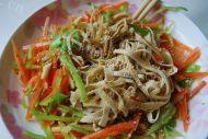 家常菜炝拌豆腐丝