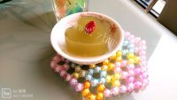 美味的抹茶凉粉