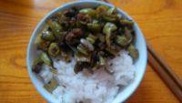 家常菜榄菜肉末四季豆