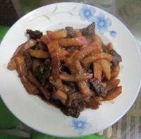 家常菜萝卜炒肉