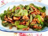家常菜尖椒炒肉丝