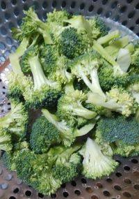 家常菜虾皮炒西兰花做法图解1)