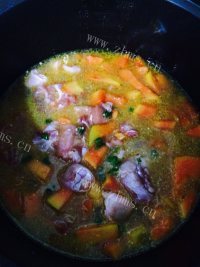 美味的木瓜土豆咖喱鸡做法图解7)