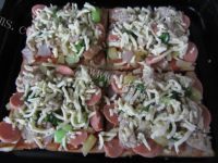 美味的香酥土司披萨做法图解9)