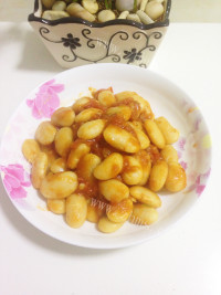 色彩丰富的茄汁白芸豆 美味大白做法图解9)
