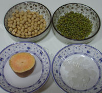 美味的绿豆红薯豆浆做法图解1)