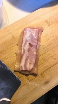 可口的培根芝士鸡肉卷做法图解3)