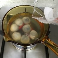 透明的奶香紫薯水晶汤圆做法图解14)