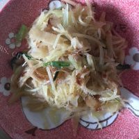 土豆丝莴笋丝炒饼的做法图解八