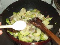 儿菜炒肉片做法图解13)
