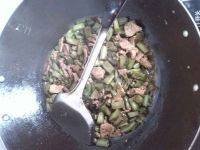 可口的四季豆炒肉