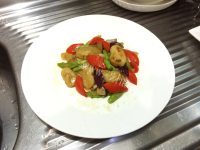 美味的干煎蒜香芥兰带子做法图解15)