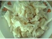 肉片炒菜花做法图解2)