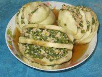 口感饱满的蒸茄夹