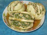 口感饱满的蒸茄夹