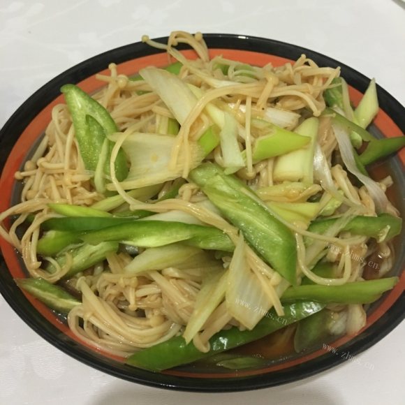 妈妈做的凉拌金针菇