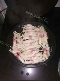 飘香五花肉卷金针菇做法图解4)